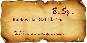 Borkovits Szilárd névjegykártya
